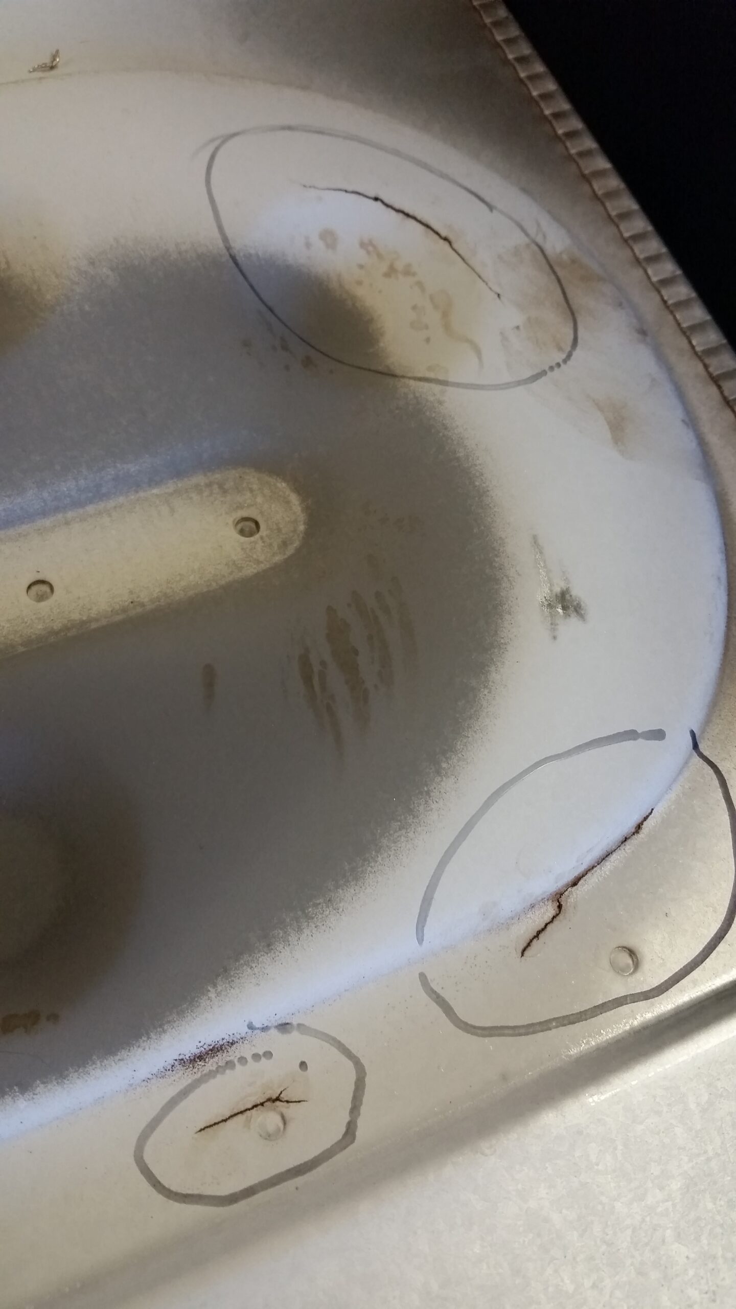 cracked heat exchanger