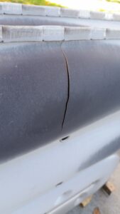 cracked heat exchanger